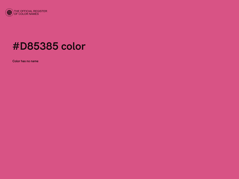 #D85385 color image