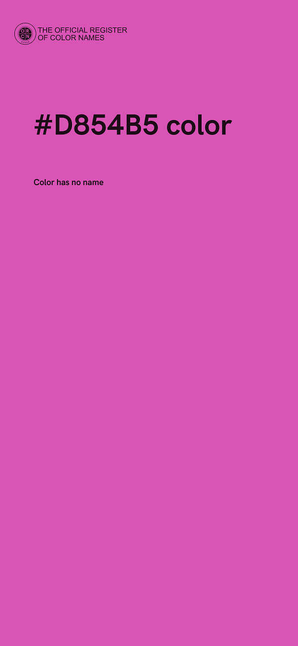 #D854B5 color image