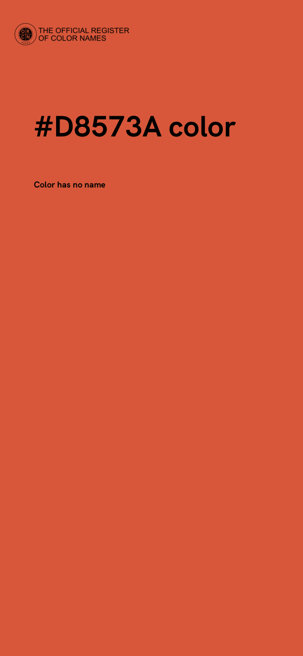 #D8573A color image