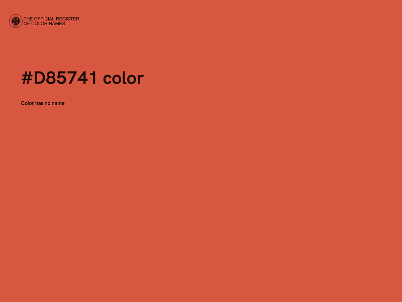 #D85741 color image