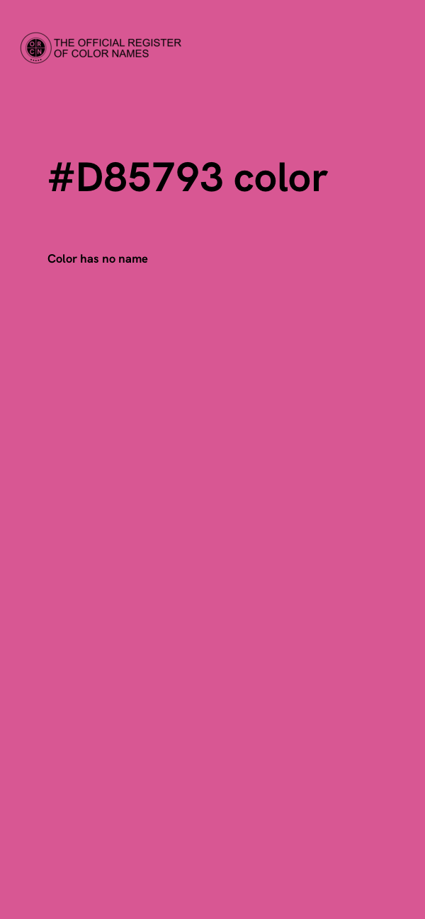 #D85793 color image