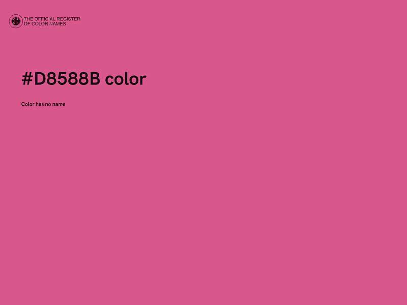 #D8588B color image