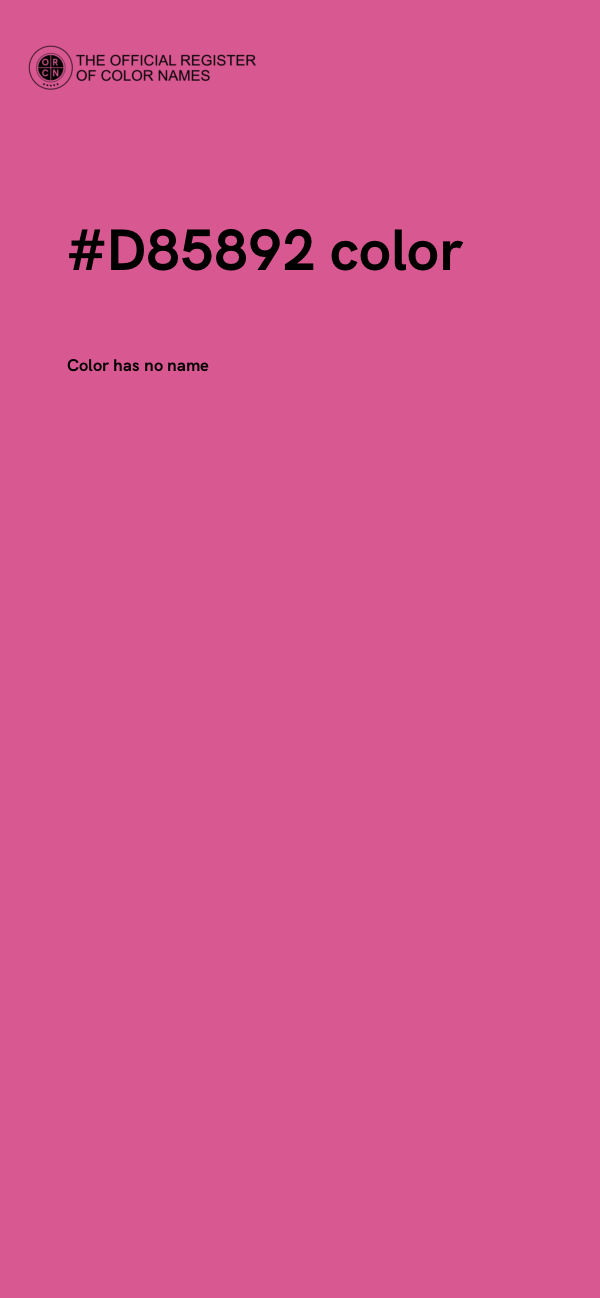 #D85892 color image