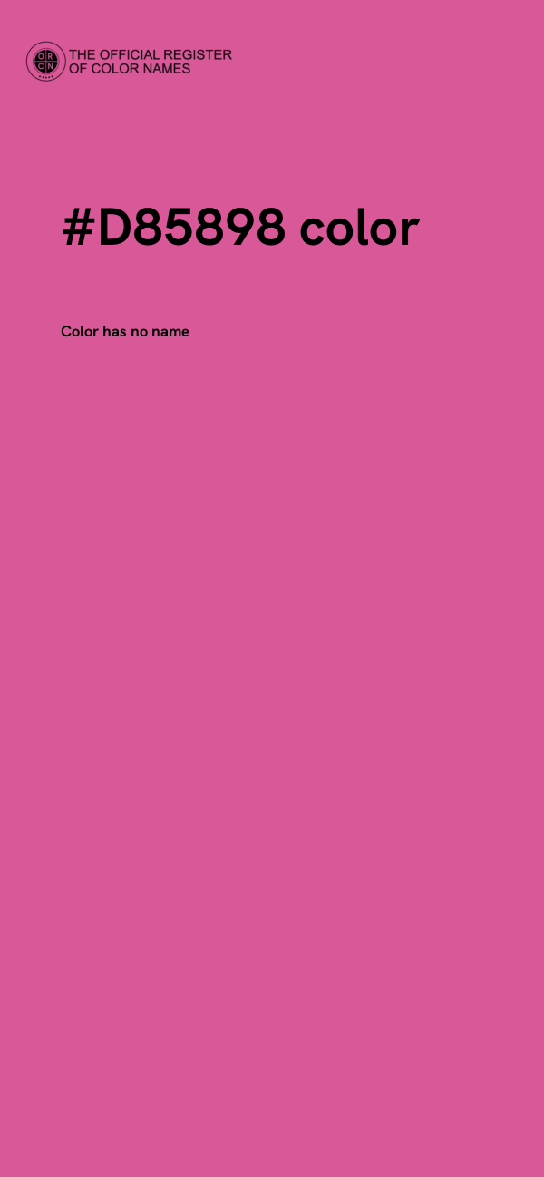 #D85898 color image