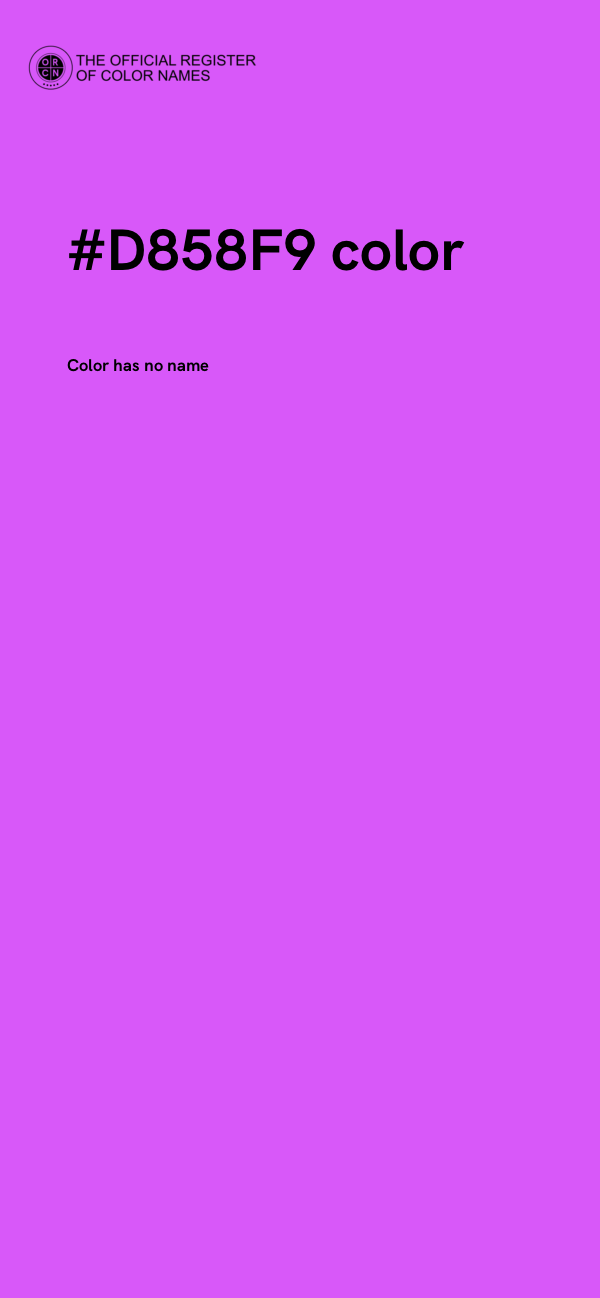 #D858F9 color image