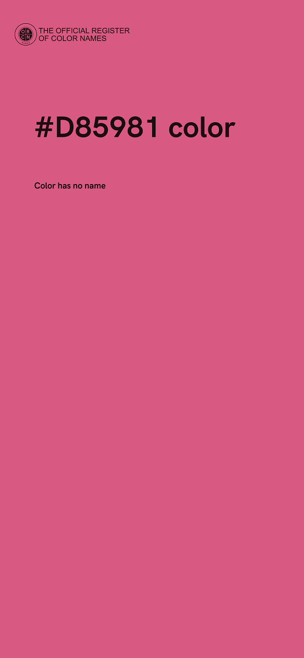 #D85981 color image