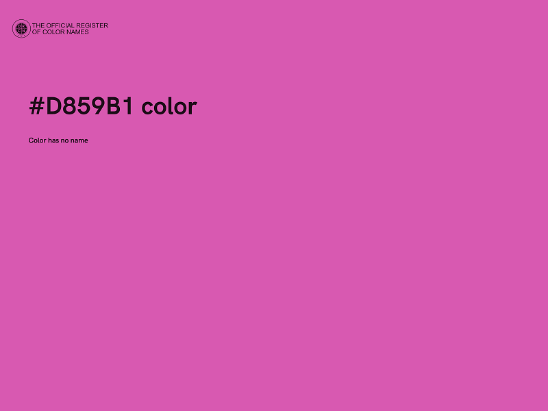 #D859B1 color image