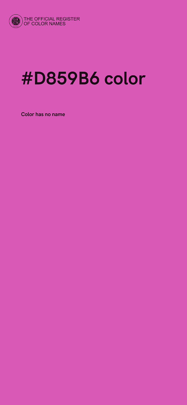 #D859B6 color image