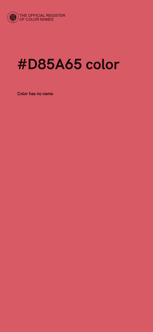 #D85A65 color image