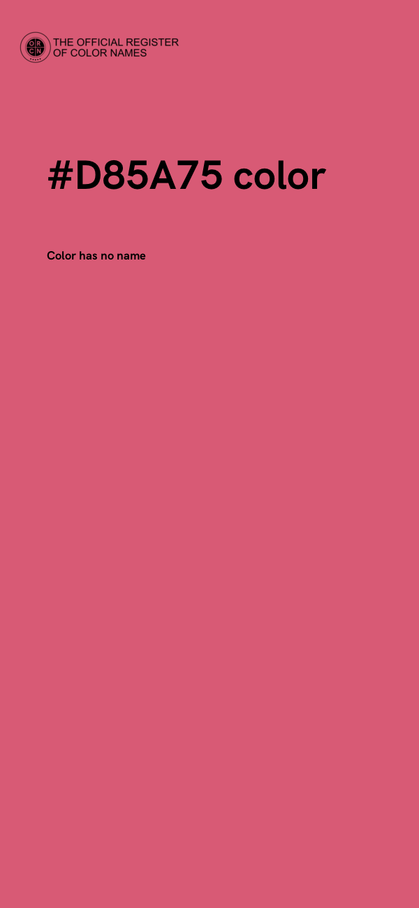 #D85A75 color image