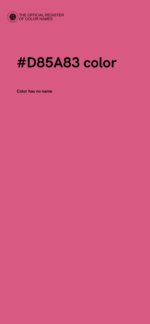 #D85A83 color image