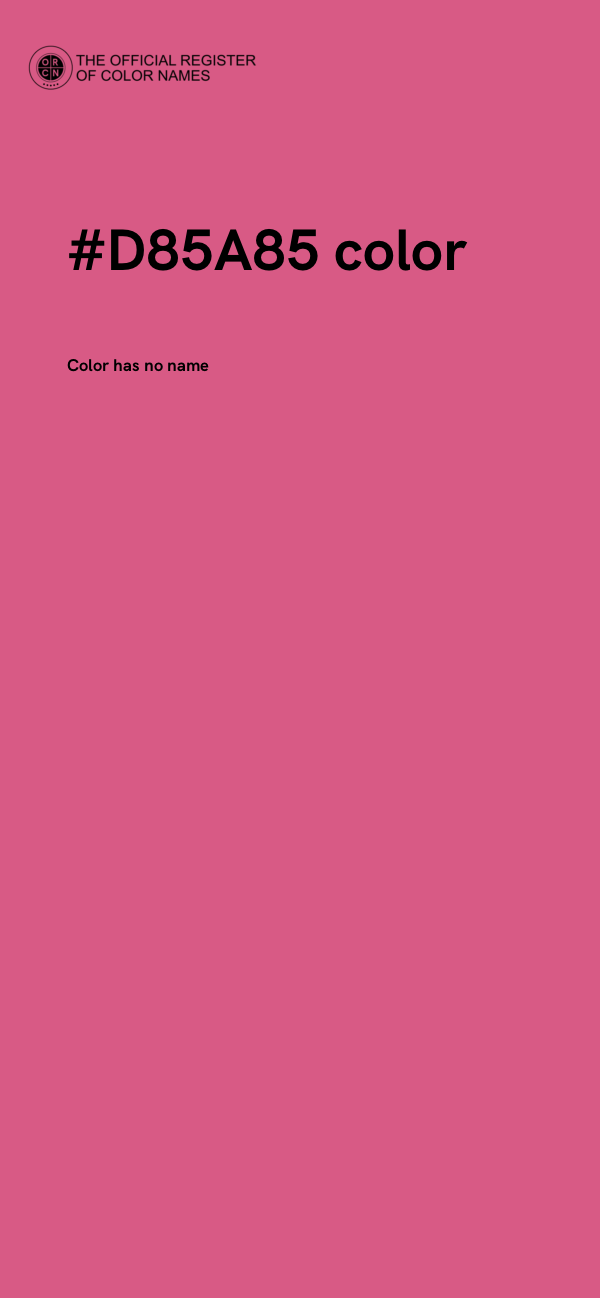 #D85A85 color image