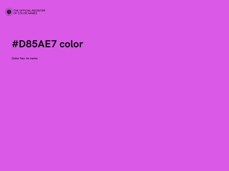 #D85AE7 color image