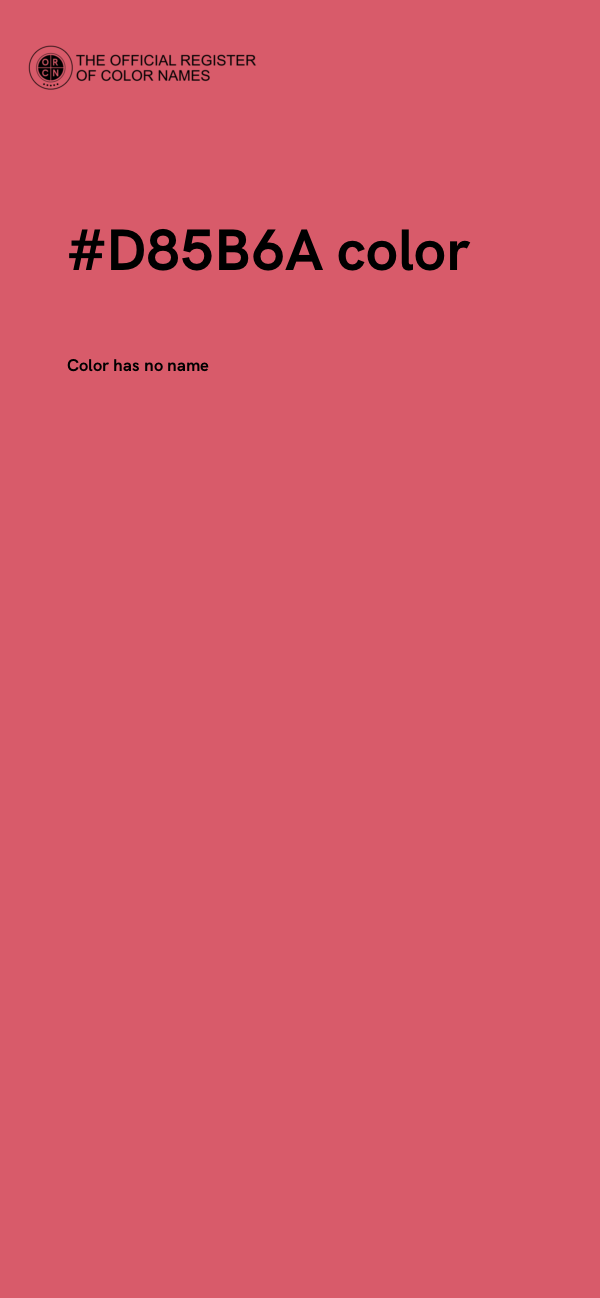 #D85B6A color image