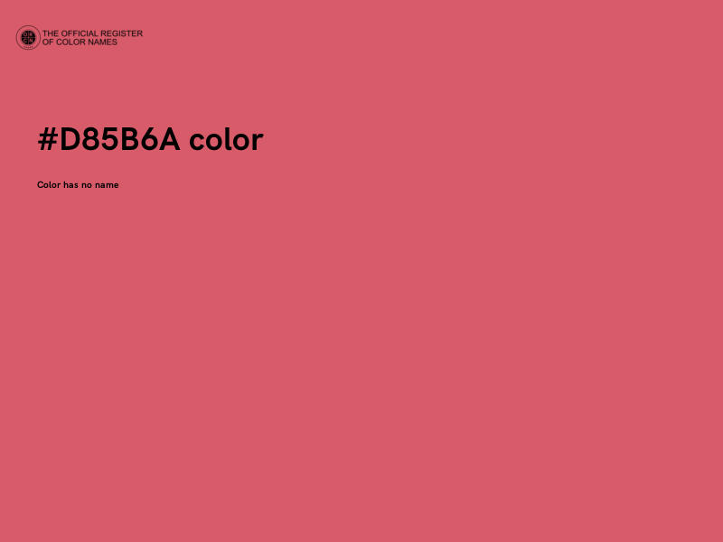 #D85B6A color image