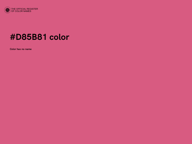 #D85B81 color image