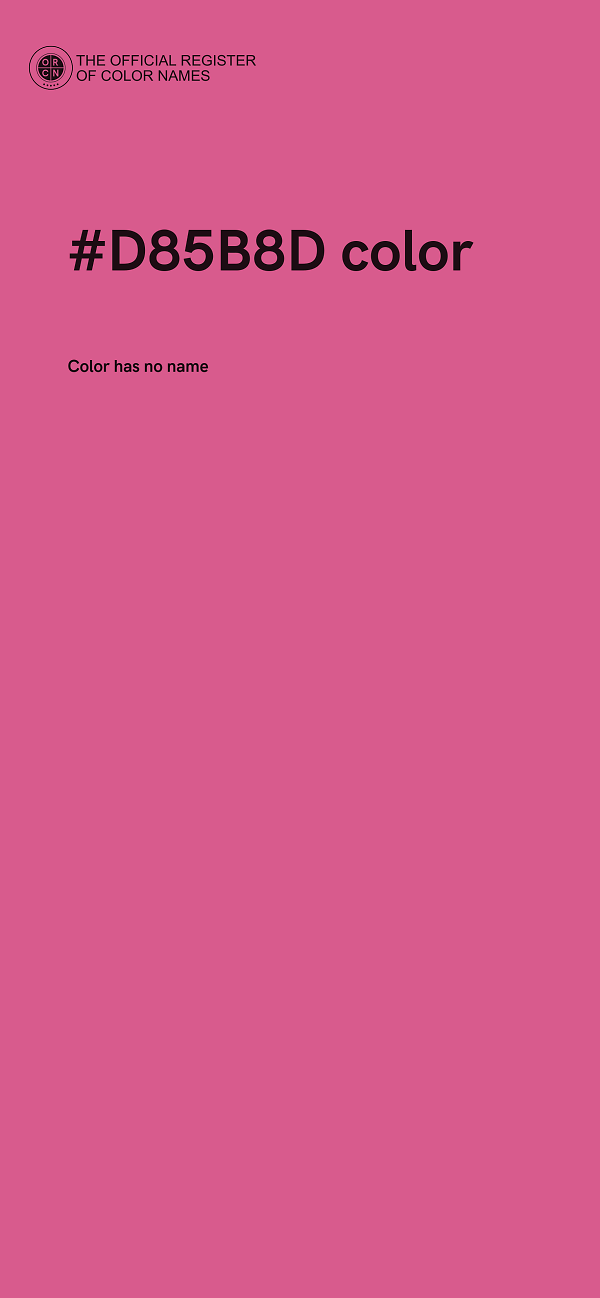 #D85B8D color image