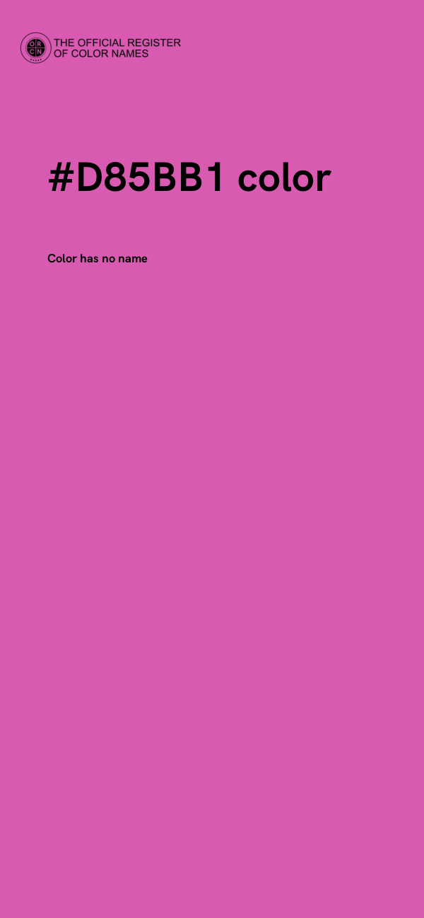 #D85BB1 color image