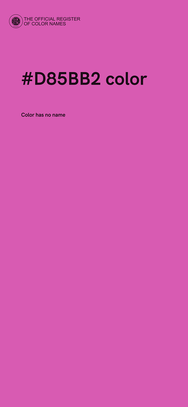 #D85BB2 color image