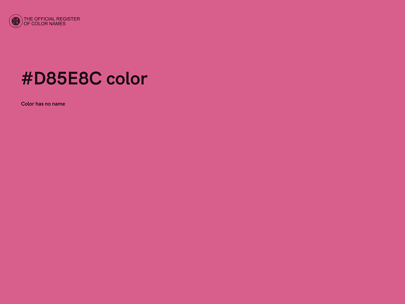 #D85E8C color image