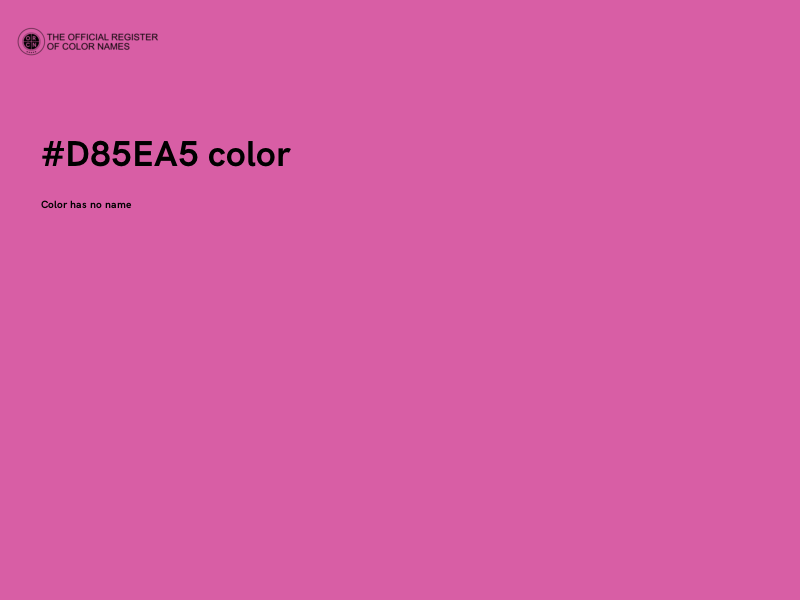 #D85EA5 color image