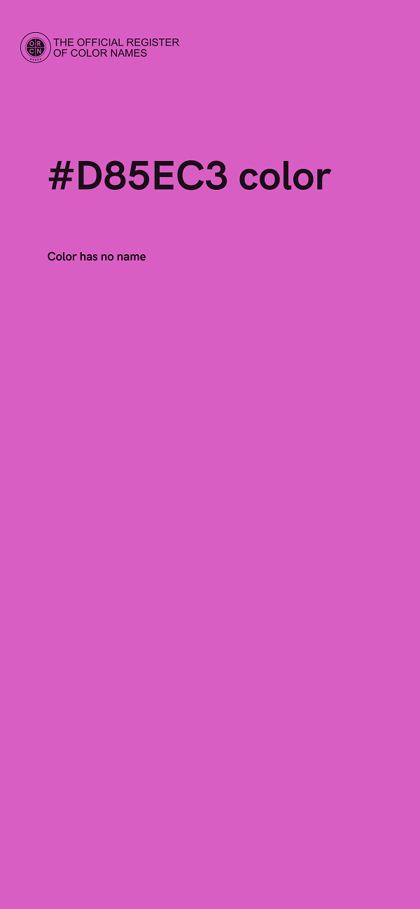#D85EC3 color image
