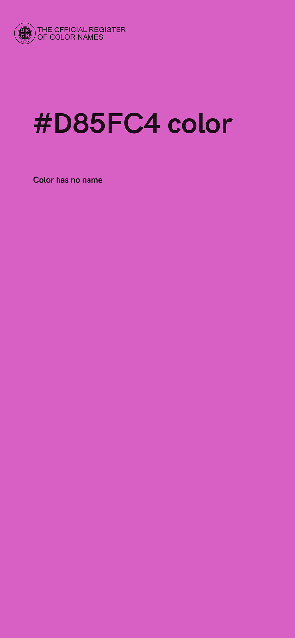#D85FC4 color image