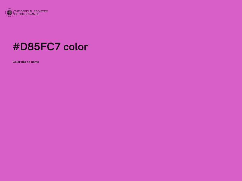#D85FC7 color image