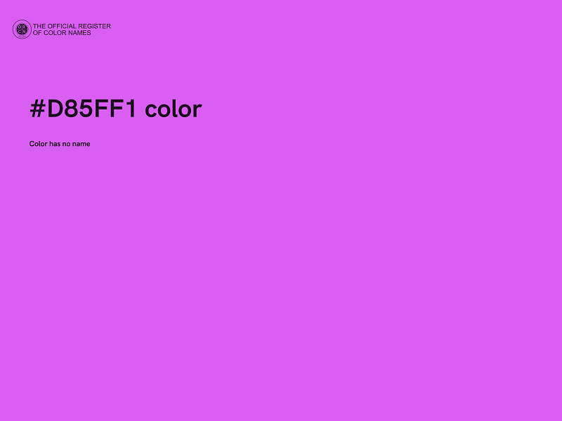 #D85FF1 color image