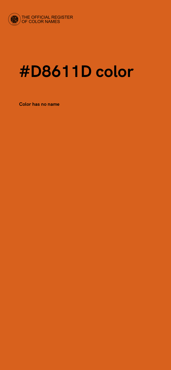 #D8611D color image