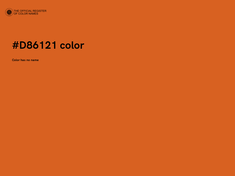 #D86121 color image