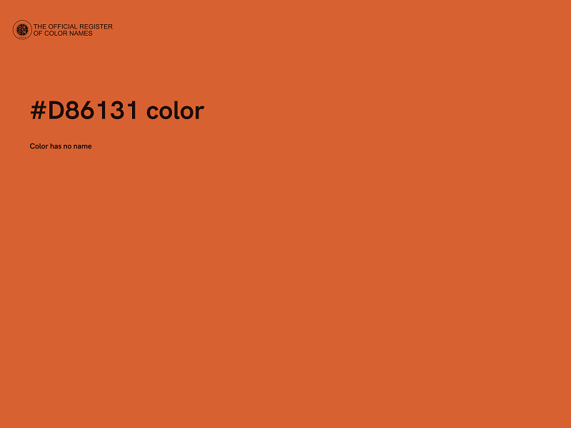 #D86131 color image