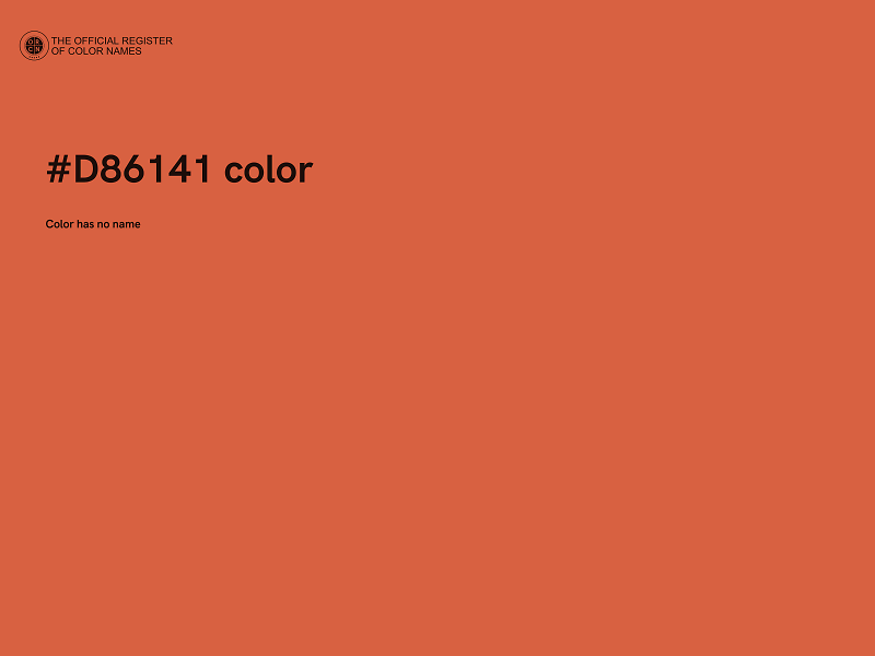 #D86141 color image