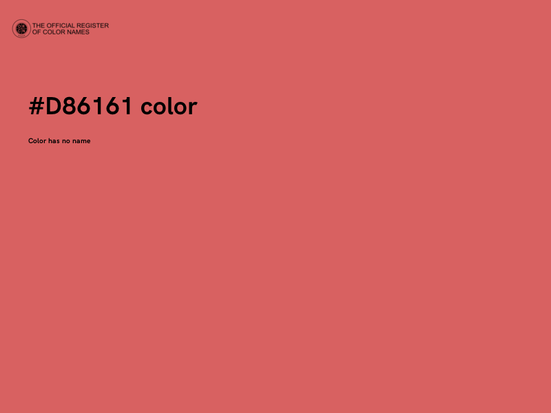 #D86161 color image