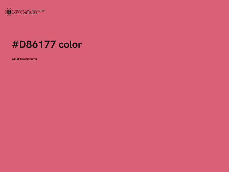 #D86177 color image