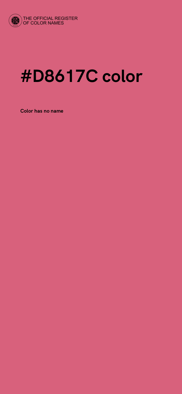 #D8617C color image