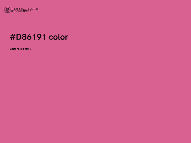 #D86191 color image