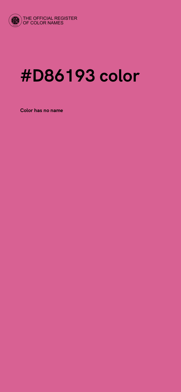 #D86193 color image