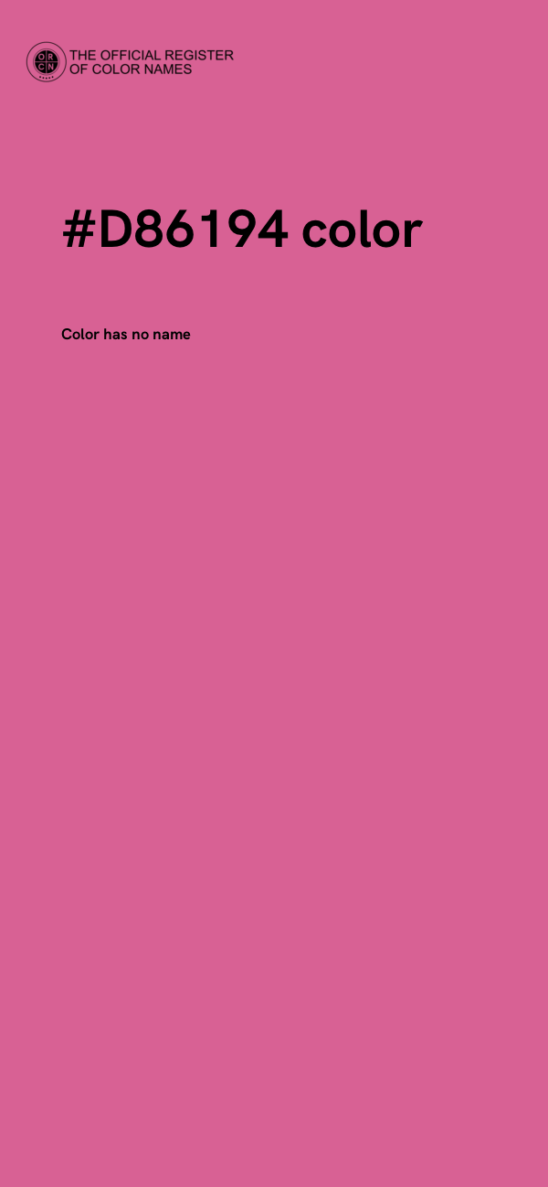 #D86194 color image
