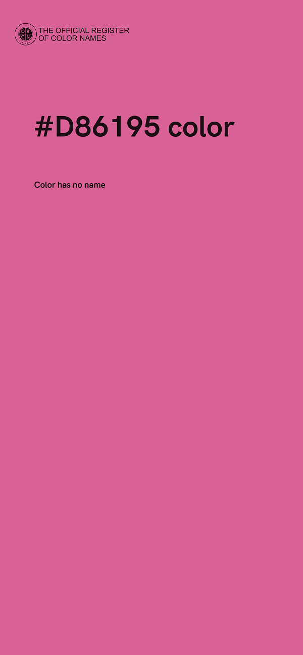 #D86195 color image