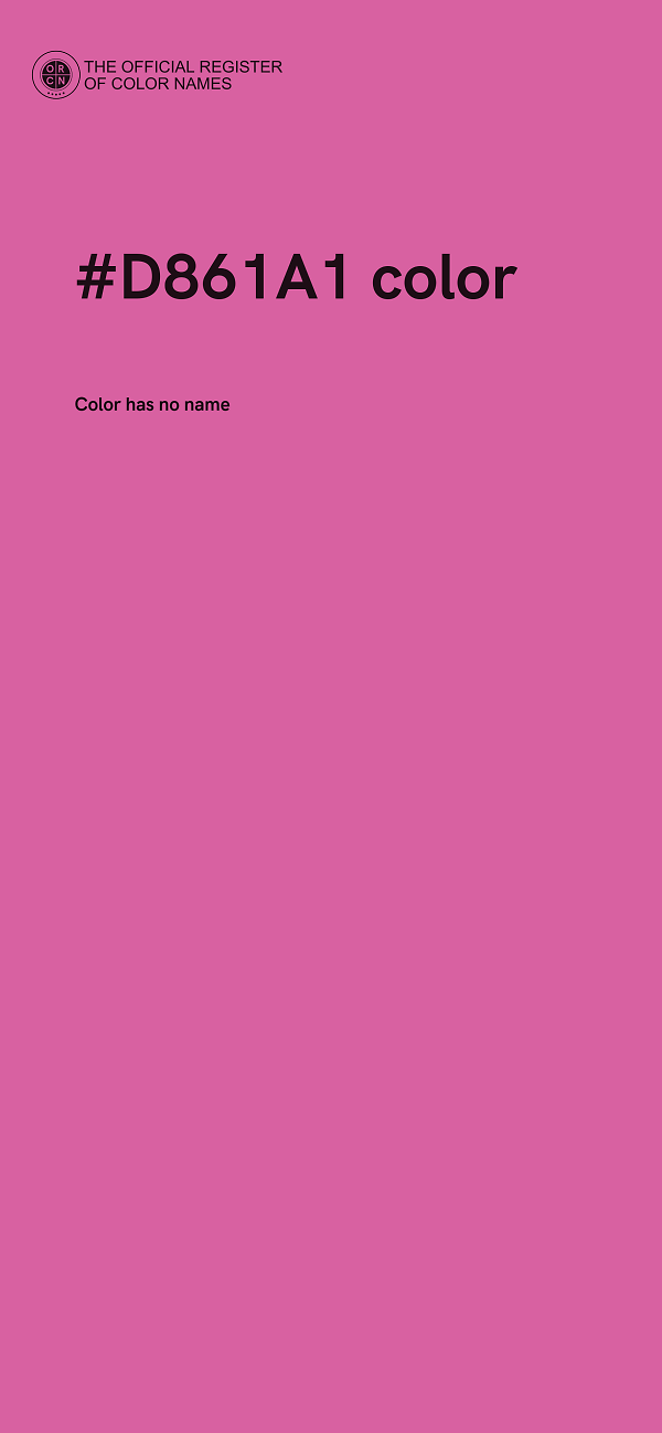 #D861A1 color image