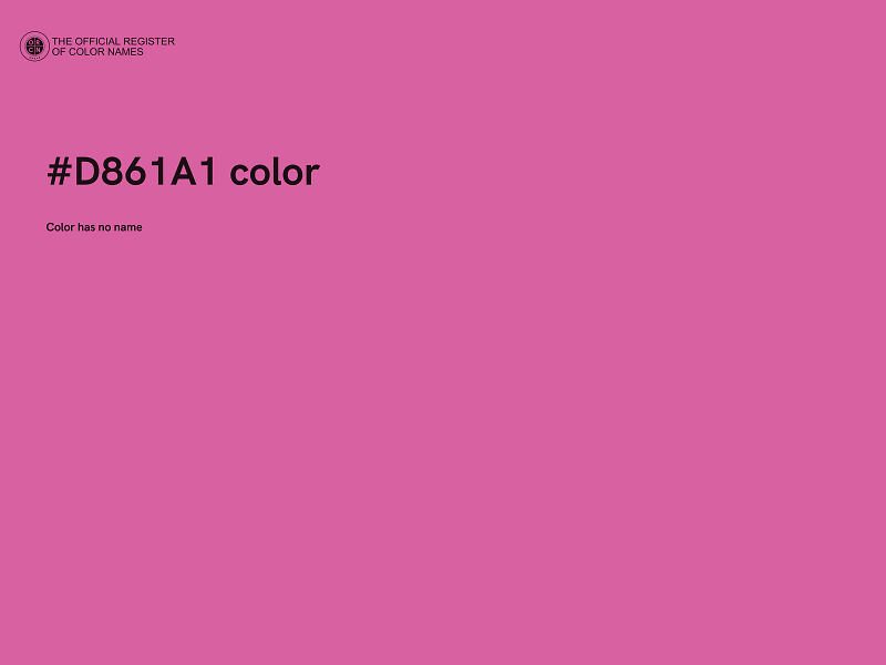 #D861A1 color image