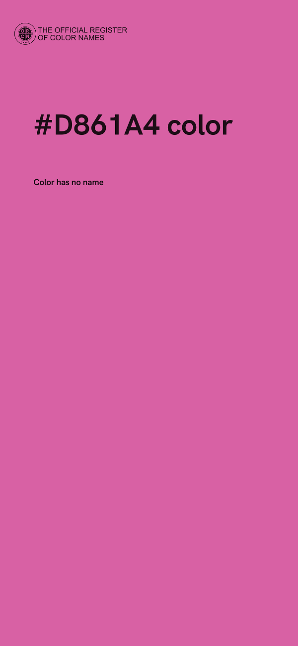 #D861A4 color image