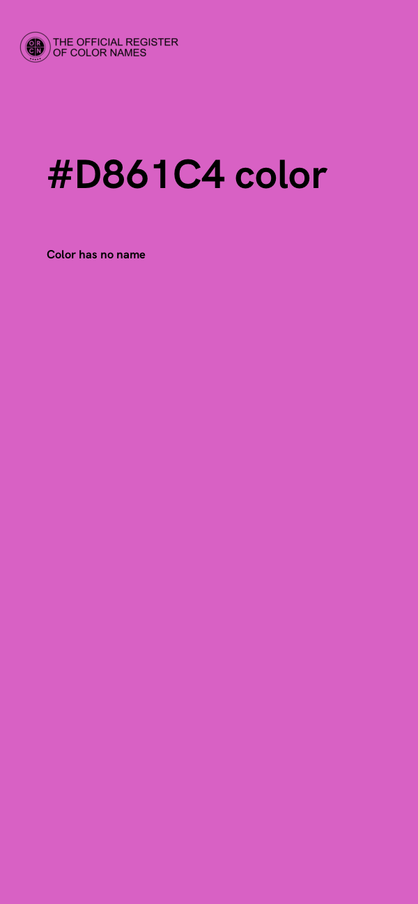 #D861C4 color image