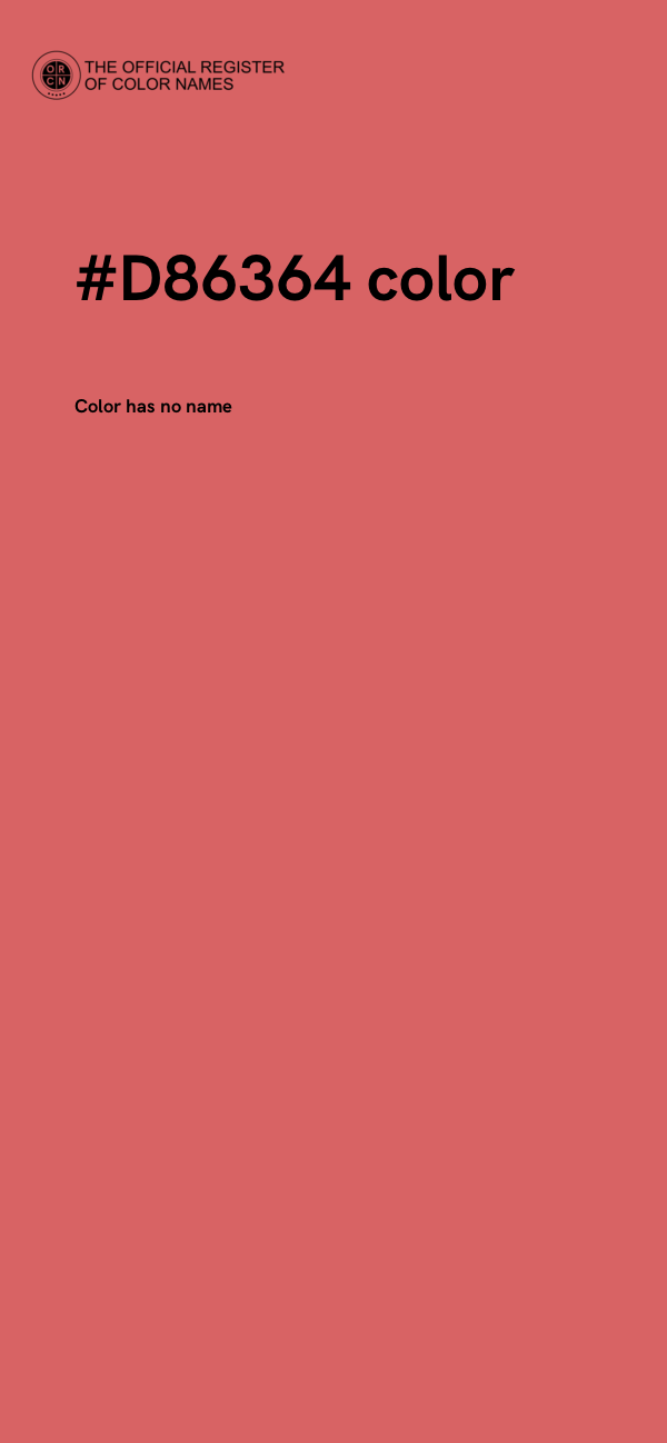 #D86364 color image