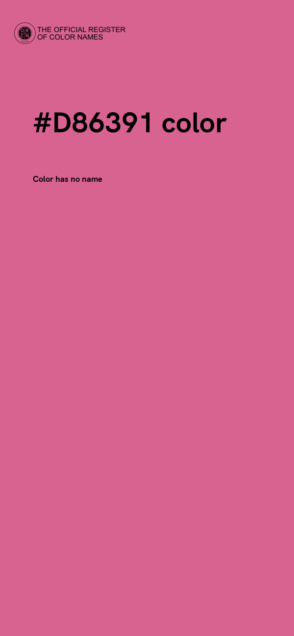 #D86391 color image