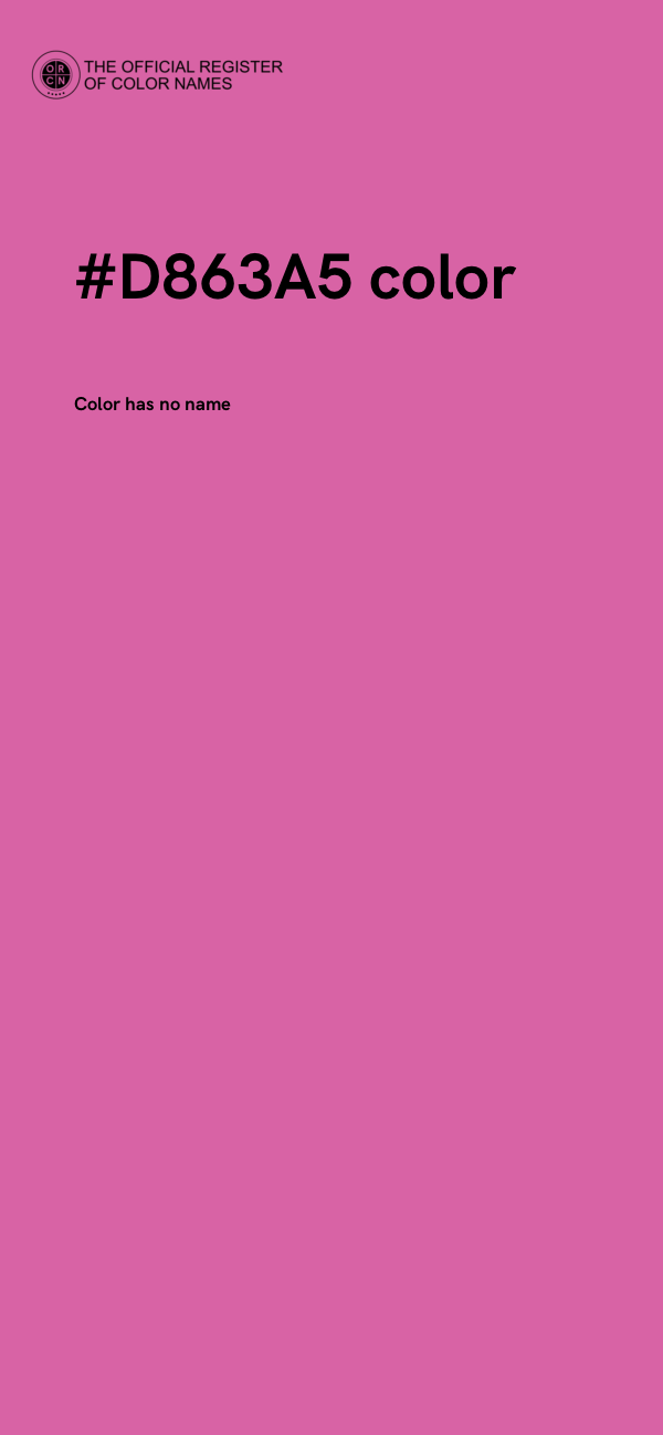 #D863A5 color image