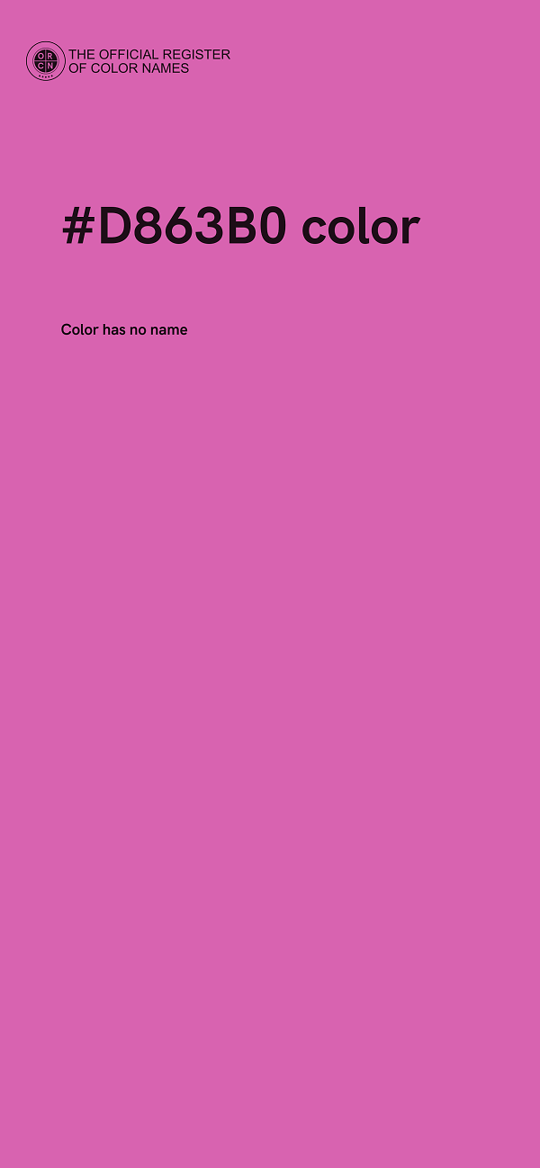 #D863B0 color image