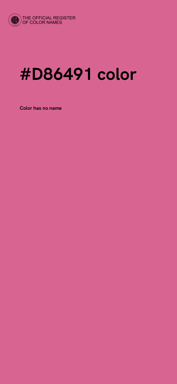 #D86491 color image