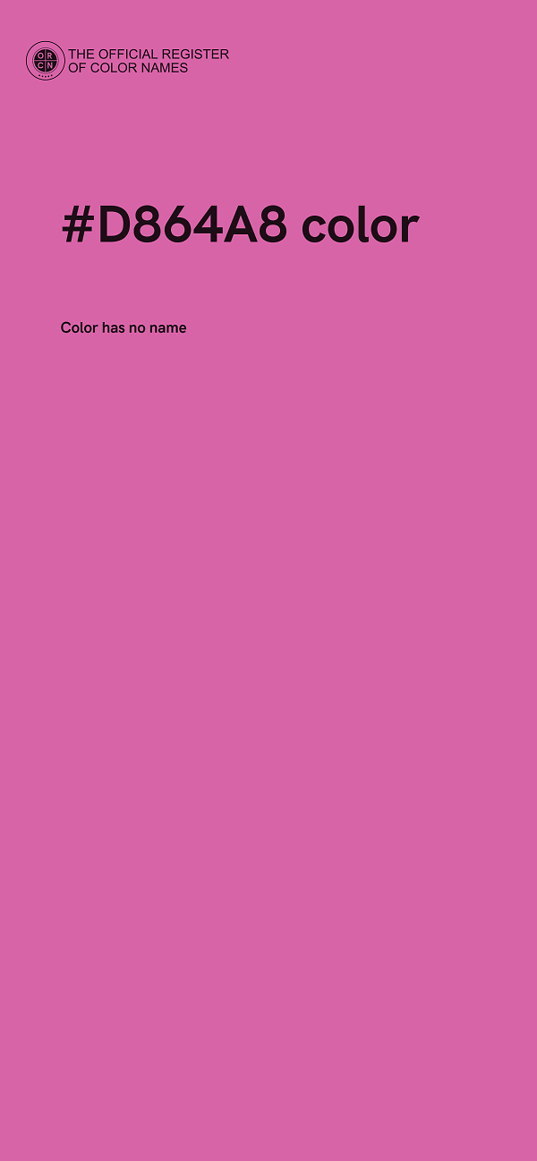 #D864A8 color image